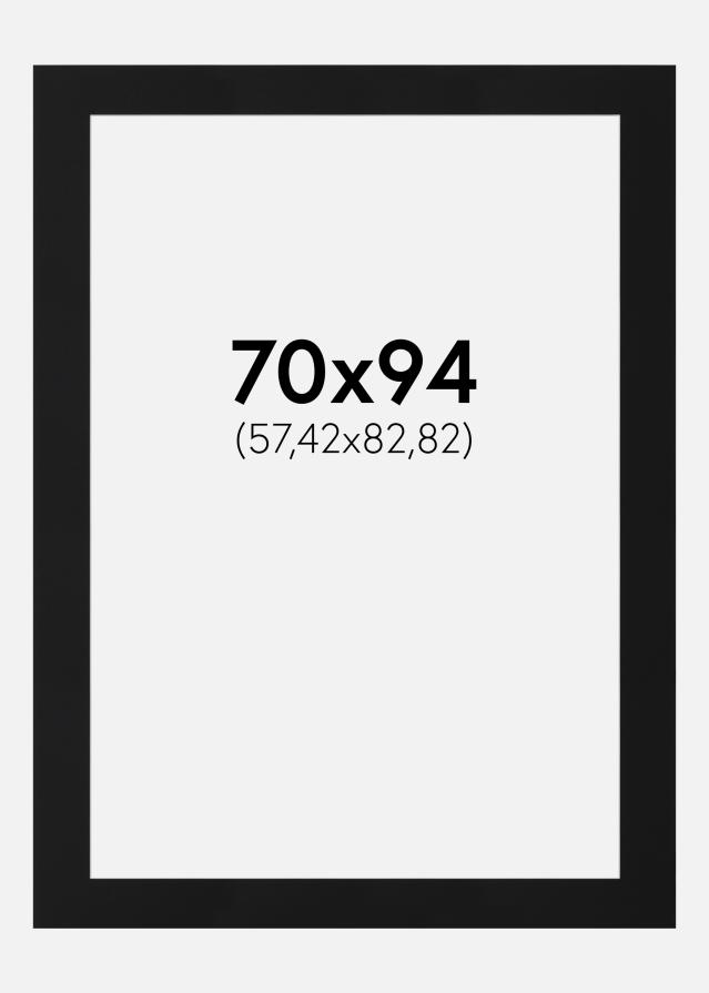 Artlink Passepartout Schwarz Standard (weißer Kern) 70x94 cm (57,42x82,82)