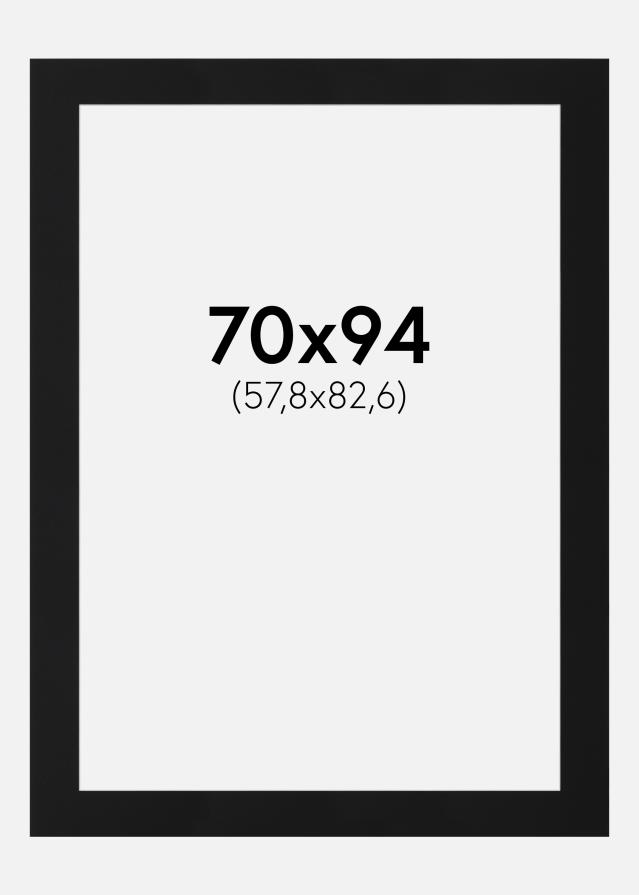 Artlink Passepartout Schwarz Standard (weißer Kern) 70x94 cm (57,8x82,6)