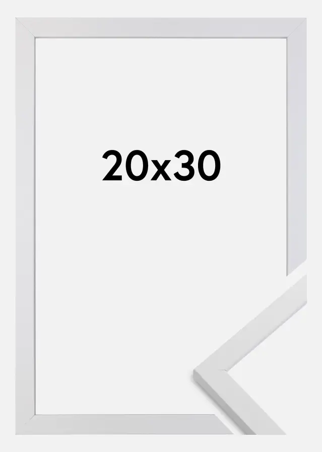 BGA Rahmen Trendy Acrylglas Weiß 20x30 cm