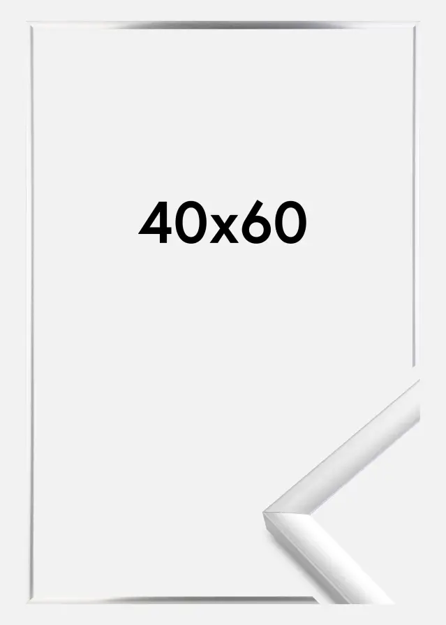 BGA Rahmen New Lifestyle Acrylglas Silber 40x60 cm