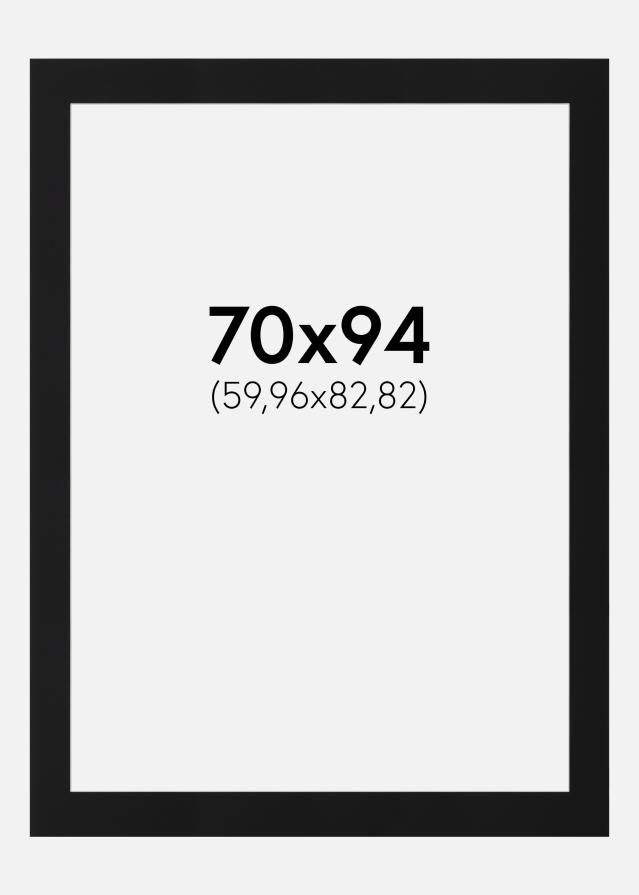 Artlink Passepartout Schwarz Standard (weißer Kern) 70x94 cm (59,96x82,82)