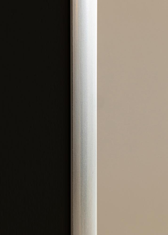 Ram med passepartou Rahmen New Lifestyle Silber 70x100 cm - Passepartout Schwarz 24x36 inches