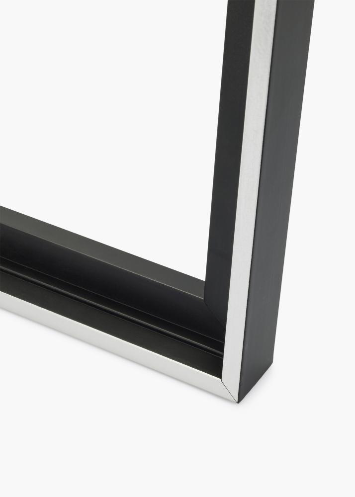 Mavanti Rahmen für Leinwand Reno Schwarz / Silber 40x40 cm