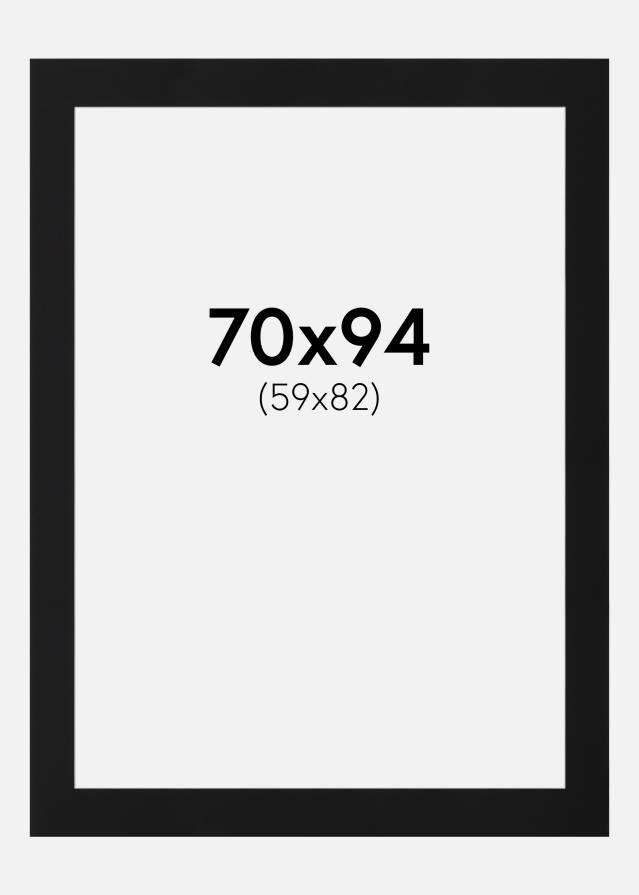Artlink Passepartout Schwarz Standard (weißer Kern) 70x94 cm (59x82)