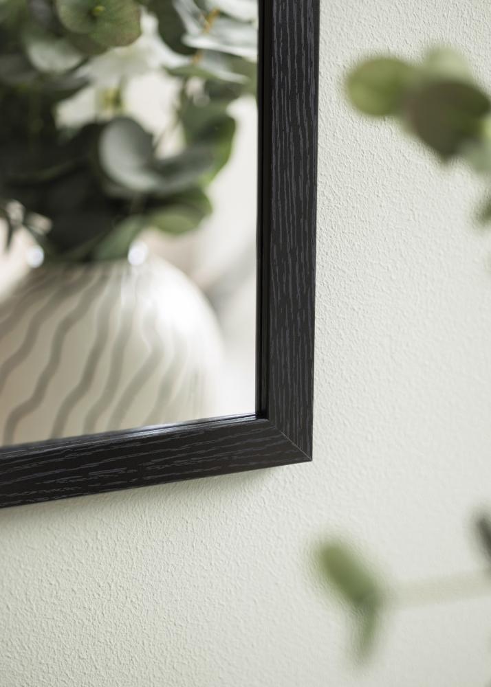 BGA Spiegel Overdoor Schwarz 34x126 cm