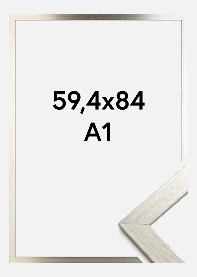 Galleri 1 Rahmen Silver Wood Acrylglas 59,4x84,1 cm (A1)