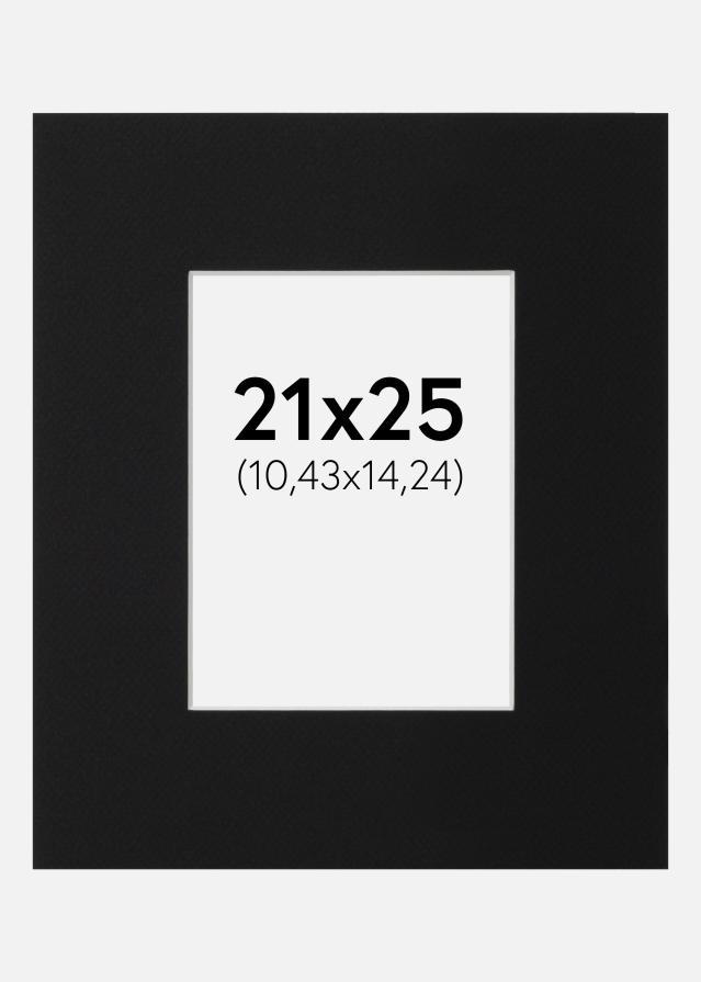 Artlink Passepartout Schwarz Standard (weißer Kern) 21x25 cm (10,43x14,24)