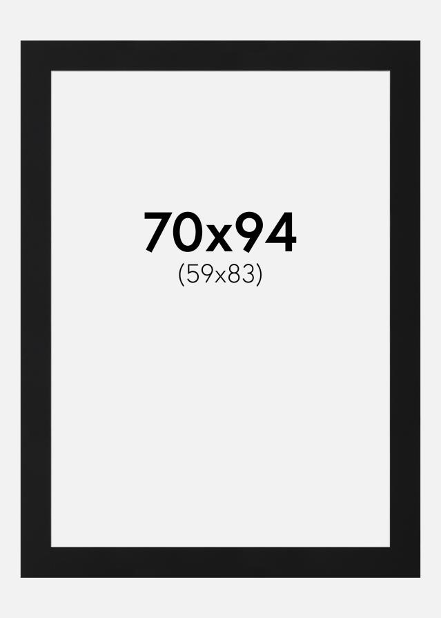 Artlink Passepartout Schwarz Standard (weißer Kern) 70x94 cm (59x83)