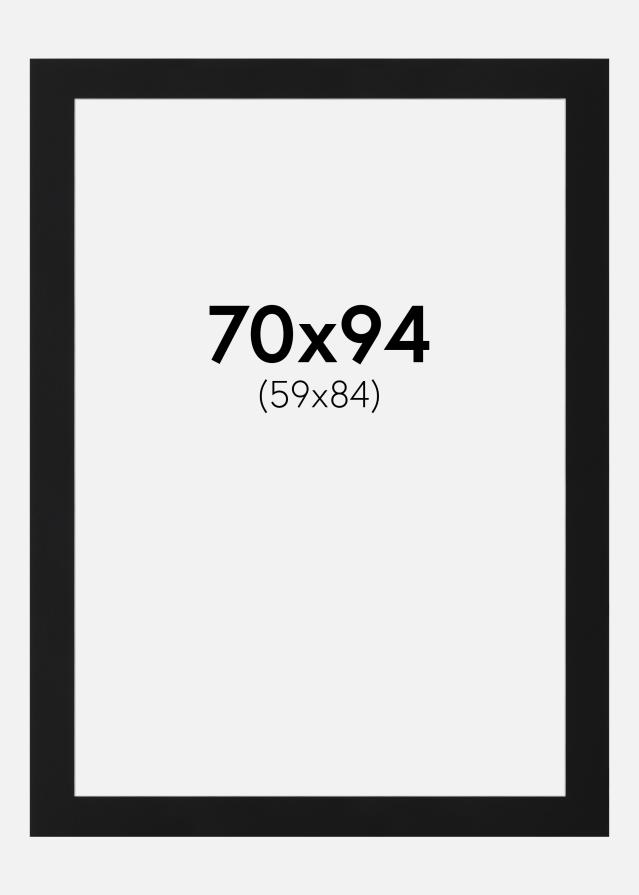 Artlink Passepartout Schwarz Standard (weißer Kern) 70x94 cm (59x84)