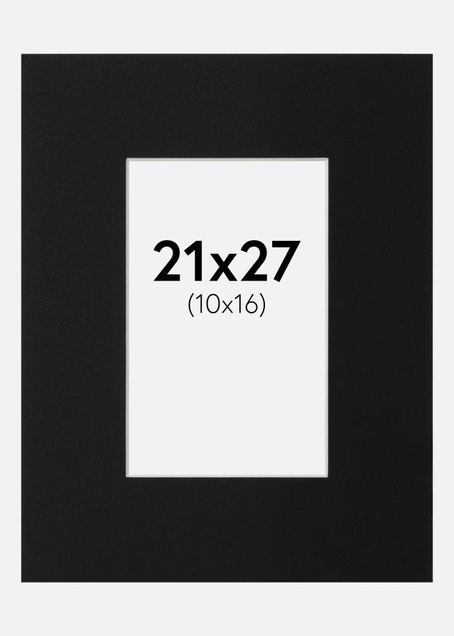 Artlink Passepartout Schwarz Standard (weißer Kern) 21x27 cm (10x16)