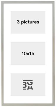 Galleri 1 Edsbyn Collage-Rahmen XV Silber - 3 Bilder (10x15 cm)