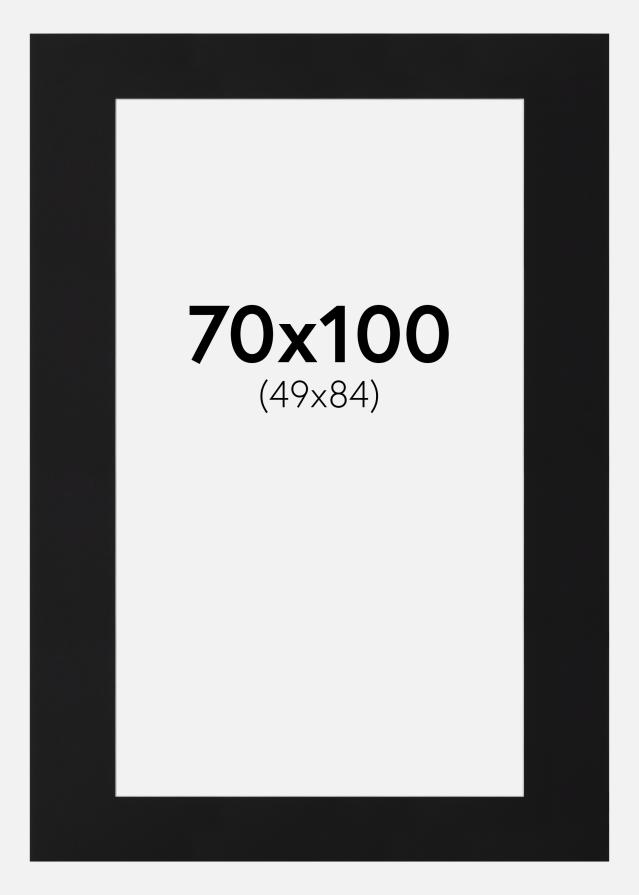 Artlink Passepartout Schwarz Standard (weißer Kern) 70x100 cm (49x84)