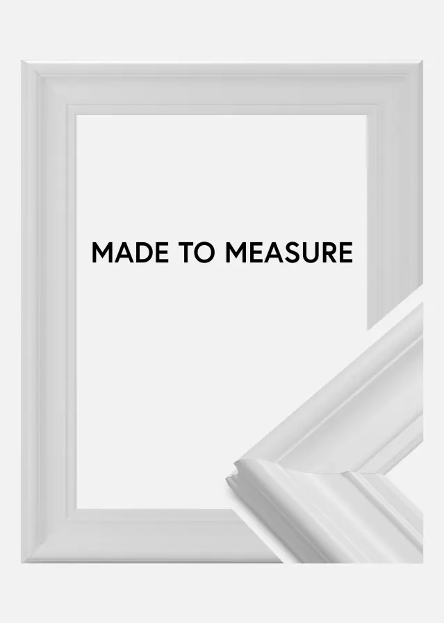 Ramverkstad 60x90 Ombud Rahmen Mora Premium Weiß - Größe nach Wunsch