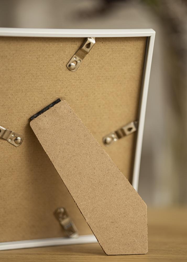 Ram med passepartou Rahmen Victoria Weiß 13x18 cm - Passepartout Schwarz 9x12 cm