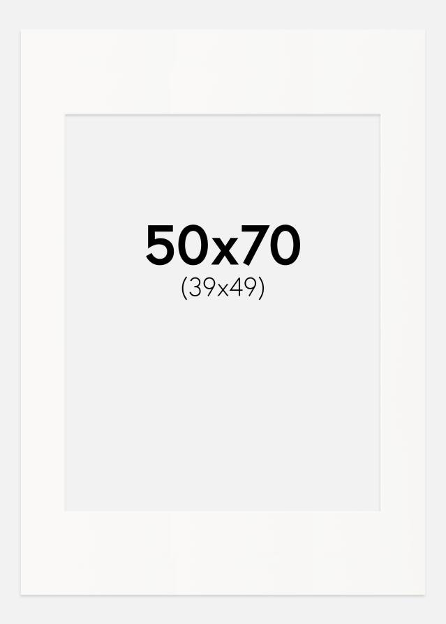 Galleri 1 Passepartout Offwhite (weißer Kern) 50x70 cm (39x49)