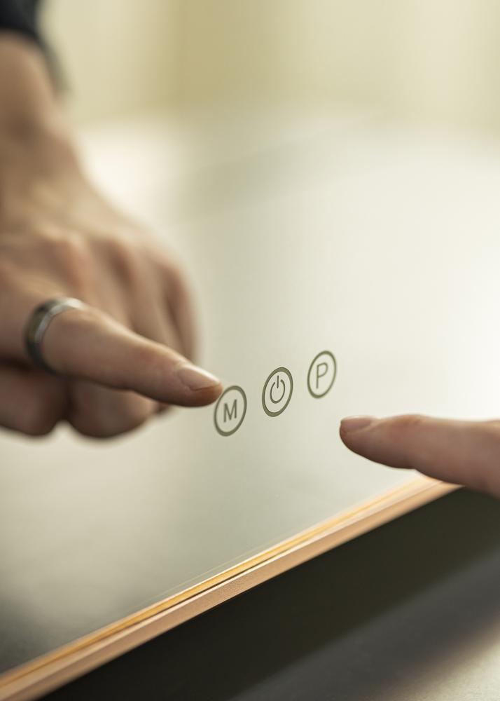 KAILA KAILA Kosmetikspiegel Hollywood 14 Roségold 60x50 cm