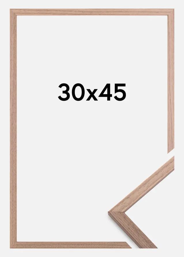 Galleri 1 Rahmen Edsbyn Acrylglas Walnuss Hell 30x45 cm