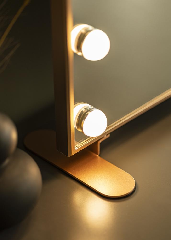 KAILA KAILA Kosmetikspiegel Hollywood 14 Roségold 60x50 cm