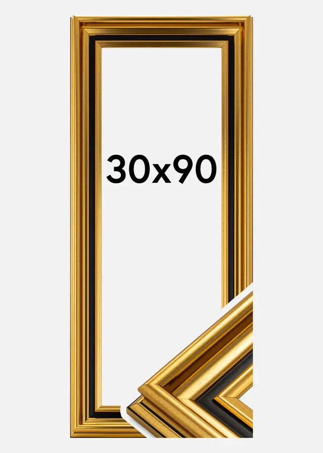 Ramverkstad Rahmen Gysinge Premium Gold 30x90 cm