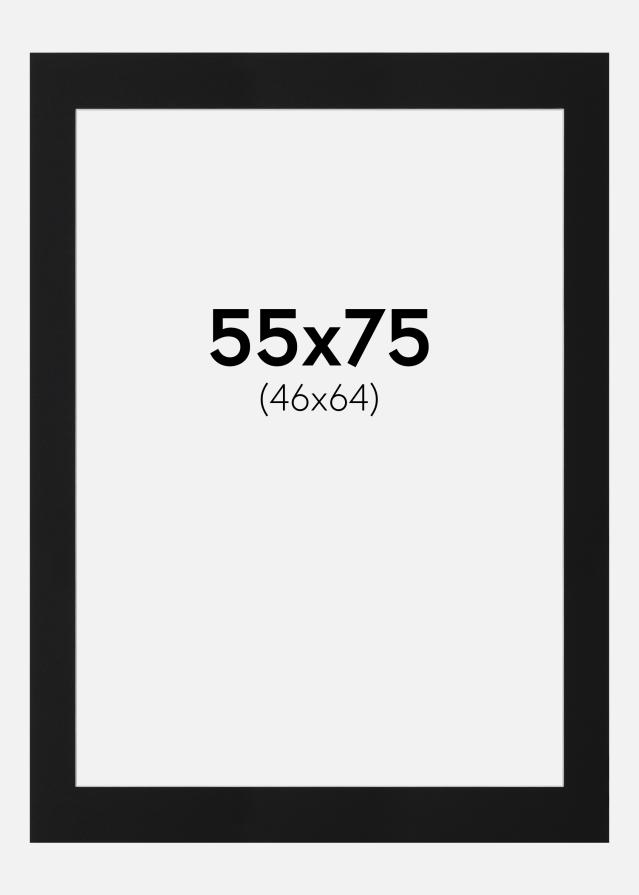 Artlink Passepartout Schwarz Standard (weißer Kern) 55x75 cm (46x64)