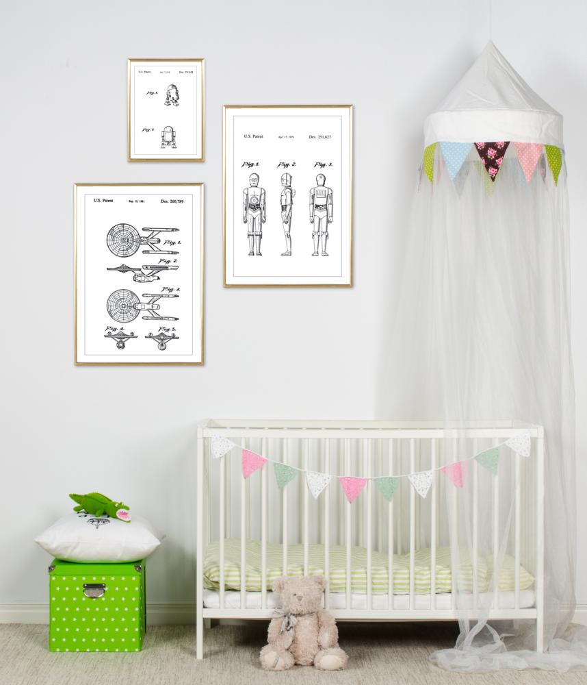 Bildverkstad Patentzeichnung - Star Trek - USS Enterprise Poster