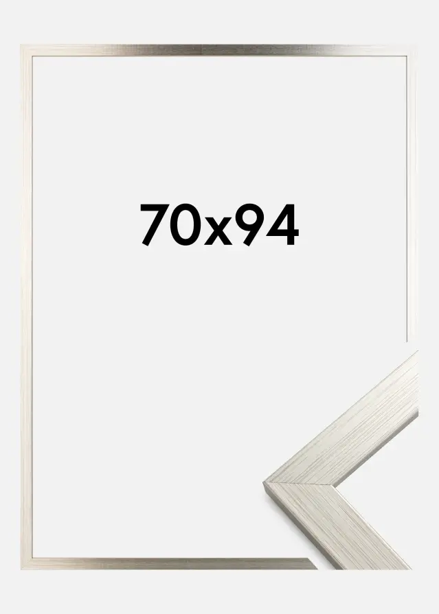 Galleri 1 Rahmen Silver Wood 70x94 cm