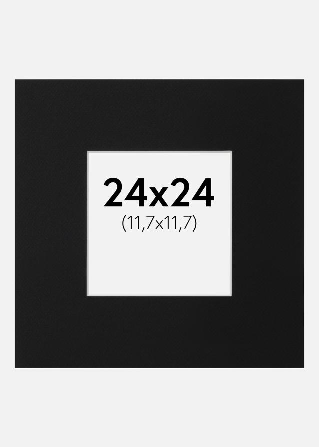 Artlink Passepartout Schwarz Standard (weißer Kern) 24x24 cm (11,7x11,7)