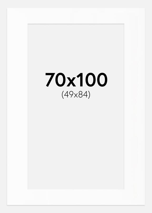 Artlink Passepartout Weiß Standard (weißer Kern) 70x100 cm (49x84)