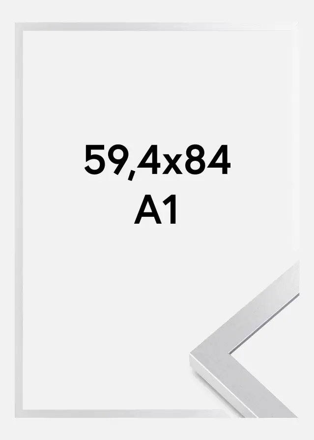 BGA Rahmen Selection Acrylglas Silber 59,4x84,1 cm (A1)