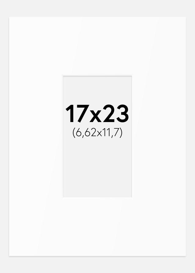 Artlink Passepartout Weiß Standard (weißer Kern) 17x23 cm (6,62x11,7)