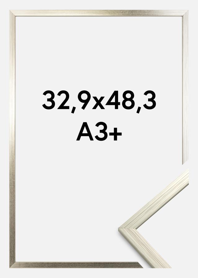Galleri 1 Rahmen Edsbyn Silber 32,9x48,3 cm (A3+)