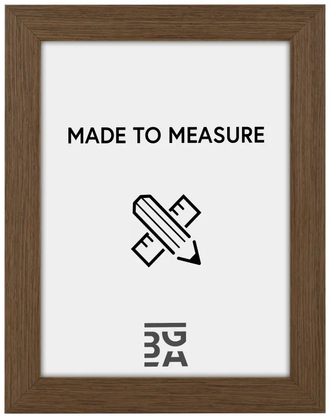 Ramverkstad 60x90 Ombud Rahmen Moviken Walnuss hell - Größe nach Wunsch