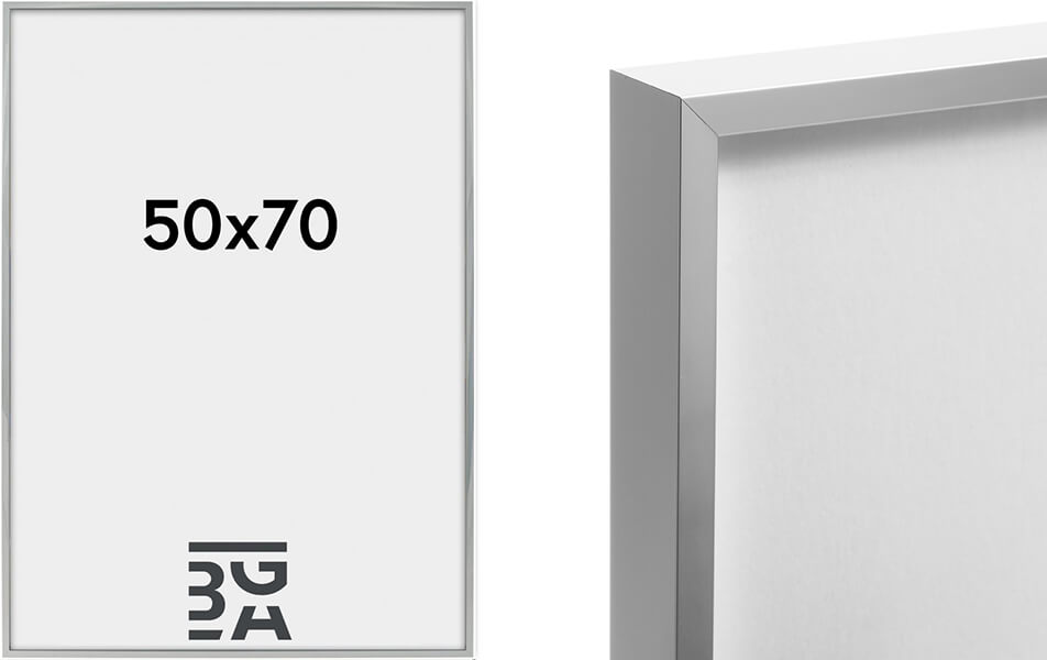 Bilder von einem eleganten Silberrahmen