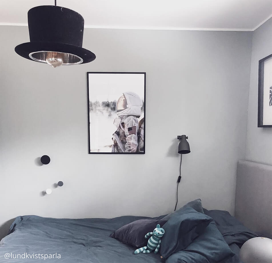 Kinderzimmereinrichtung - Poster mit Astronaut