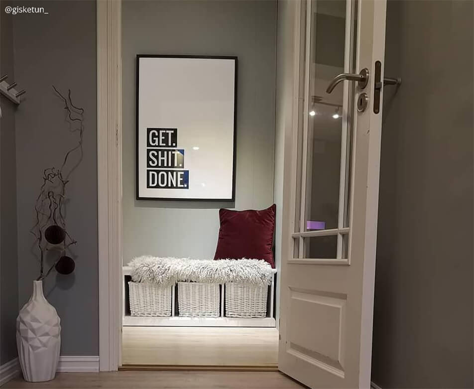 Große Schwarz-Weiß Poster mit Text - für Eingangsbereich und Flur