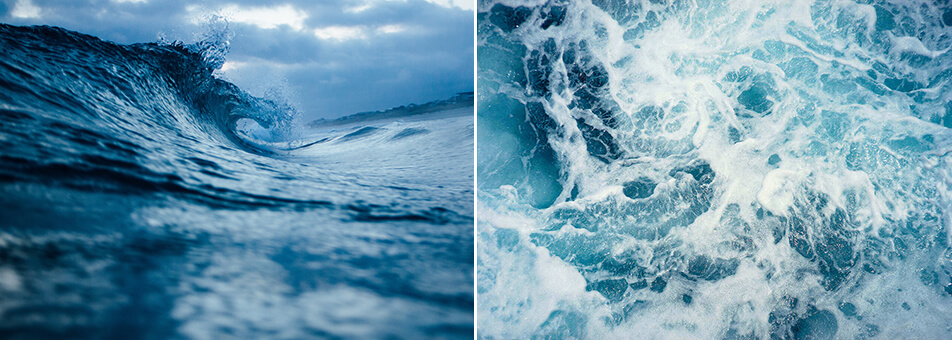 Blaue Poster - Poster mit Wasser und Wellen