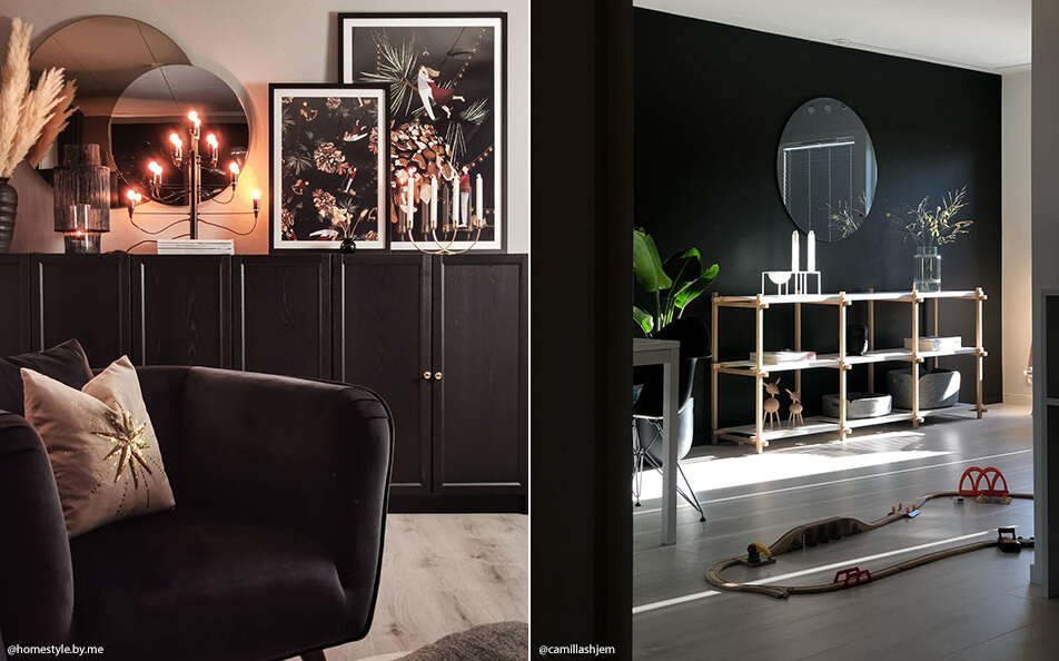 Wohnzimmer einrichten - dunkel und gedämpft