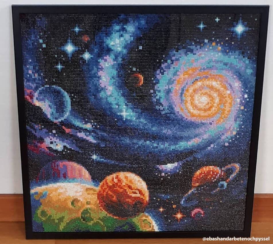 Eingerahmtes Diamantbild