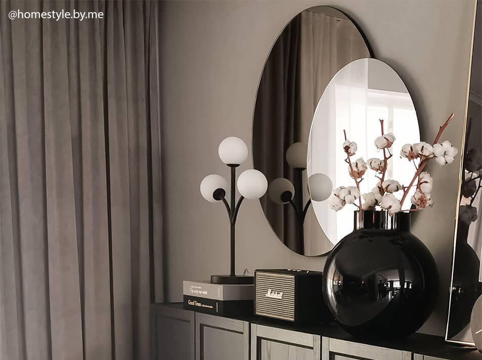 Spiegel gefärbtes Glas - Stilvolle Einrichtung - runde Spiegel in Schichten 