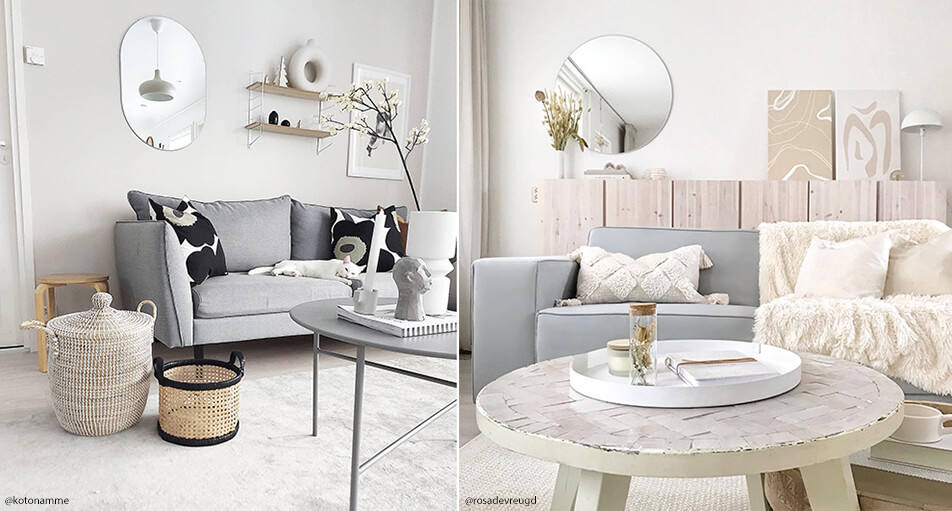 Wohnzimmereinrichtung - hell und unbeschwert