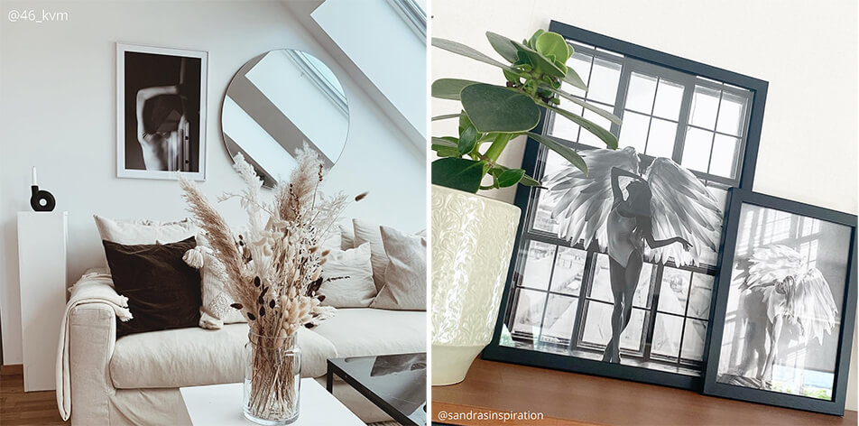 Rahmen für Schwarz-Weiß-Fotos