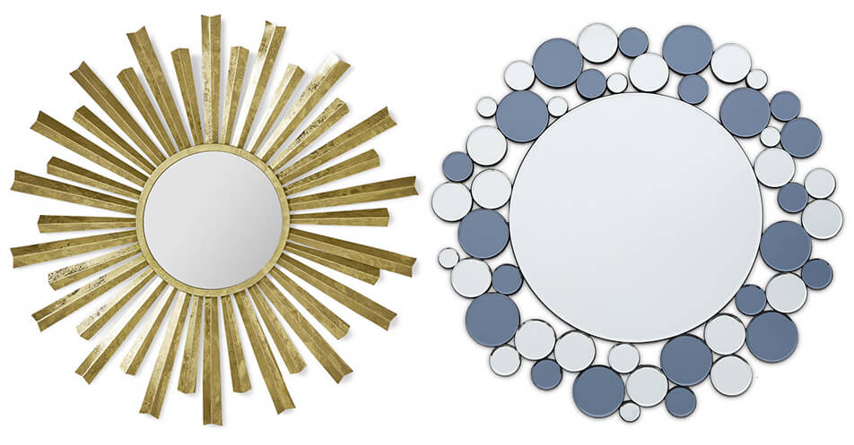 Einzigartige Spiegel - runde Spiegel - Sonnenspiegel