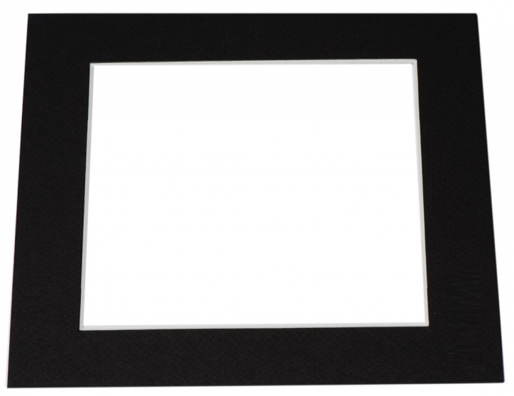 Quadratisches schwarzes Passepartout