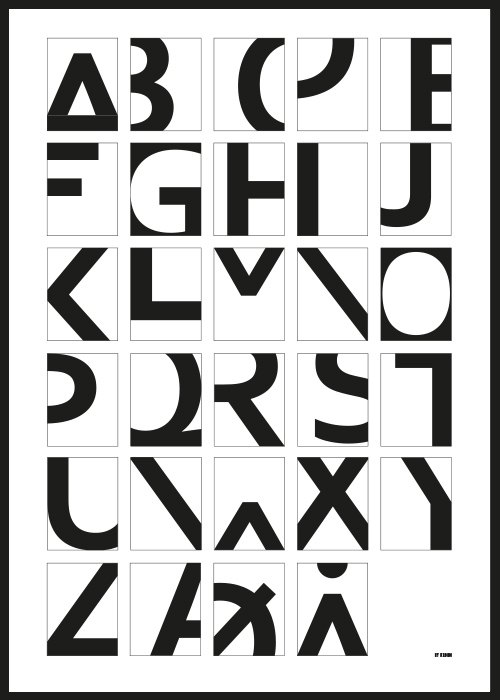 Dahl & Krohn Alphabet Weiß