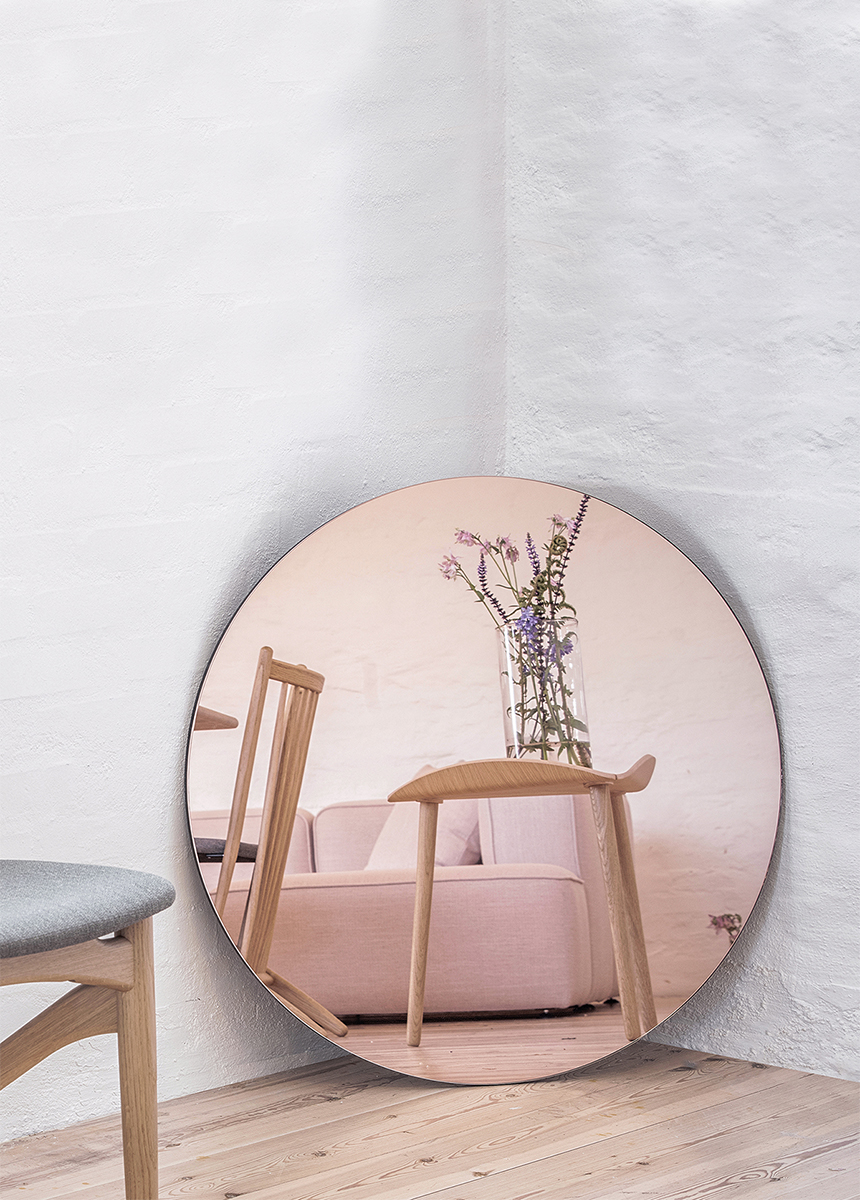 Hier Spiegel Premium Rose Gold 100 cm Ø kaufen - BGASTORE.DE